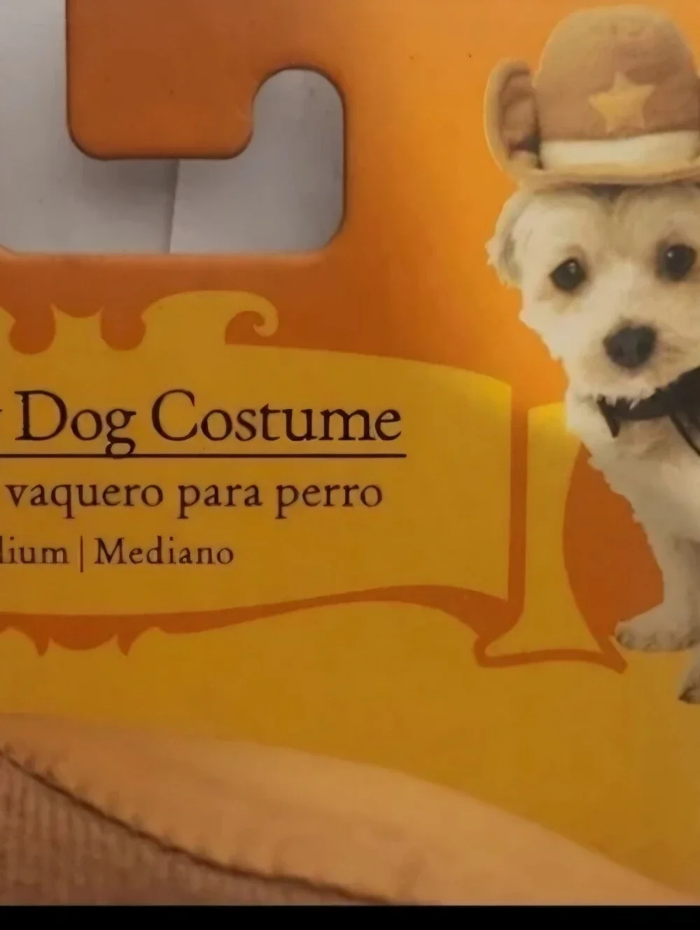 Western Cowboy Dog Pet Costume Sheriff Hat Sz. Medium 14-15